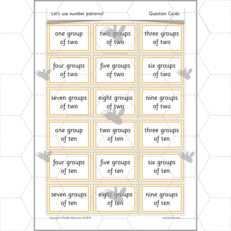 PlanBee Let's use number patterns: Year 2 number sequences