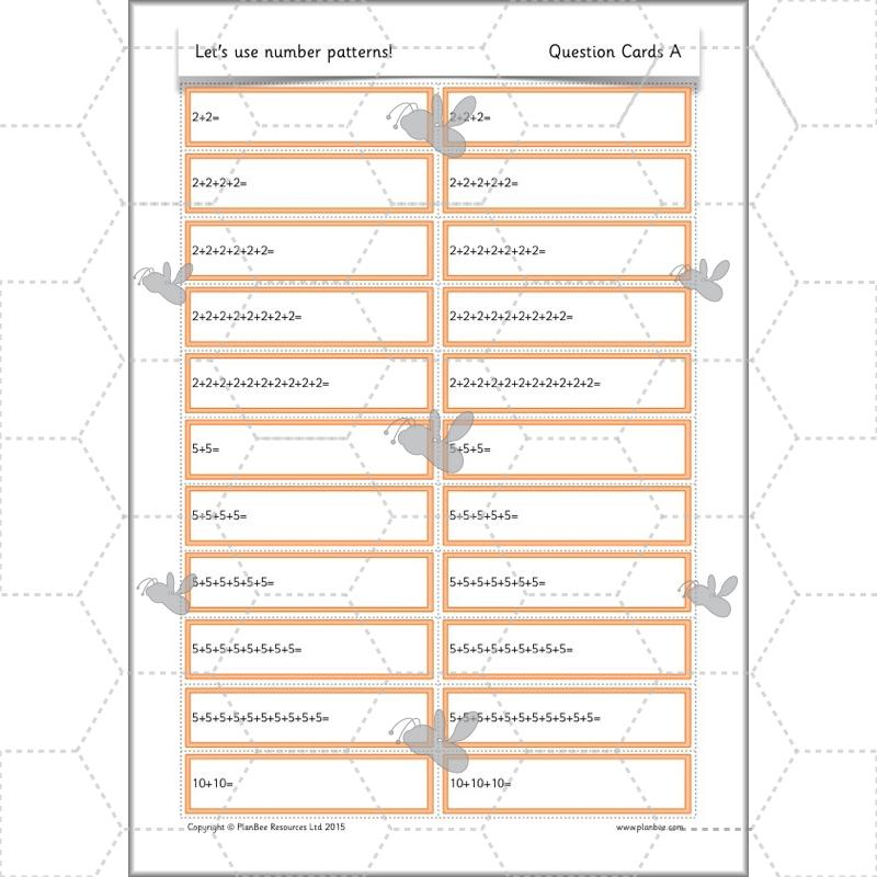 PlanBee Let's use number patterns: Year 2 number sequences