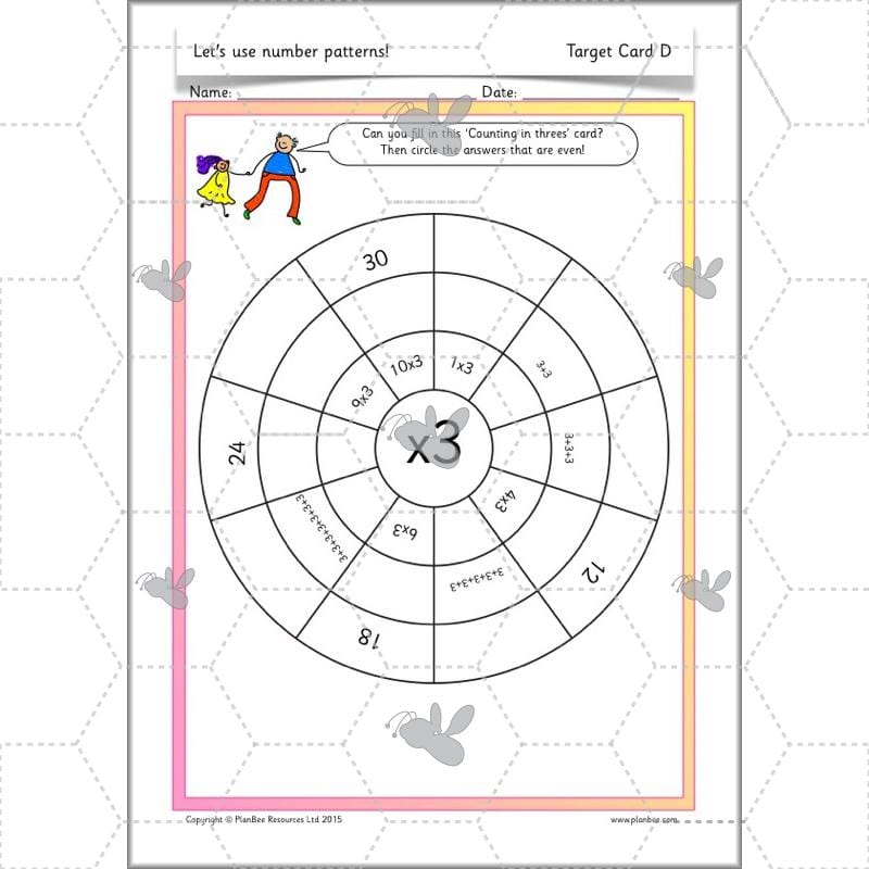 PlanBee Let's use number patterns: Year 2 number sequences