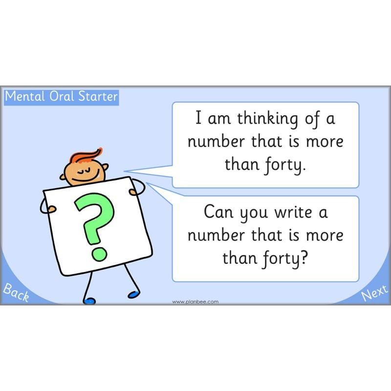 PlanBee Let's use numbers to 100 - Year 1 Maths resource pack