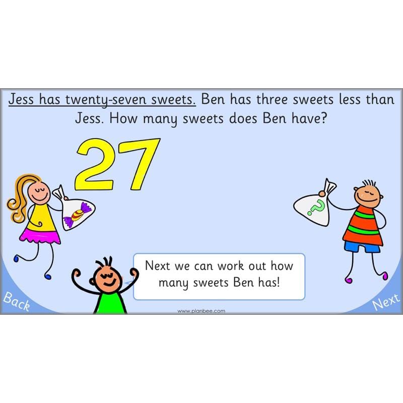 PlanBee Let's use numbers to 100 - Year 1 Maths resource pack