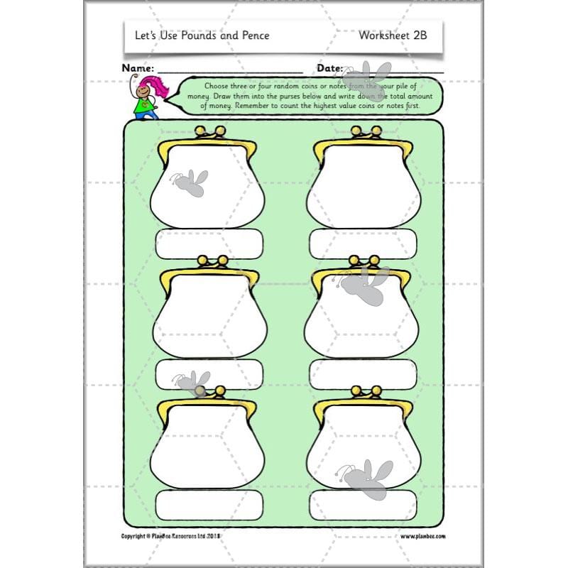 PlanBee Let's Use Pounds and Pence - KS1 Year 2 Maths - Measurement