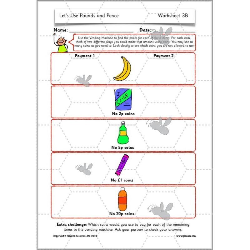 PlanBee Let's Use Pounds and Pence - KS1 Year 2 Maths - Measurement