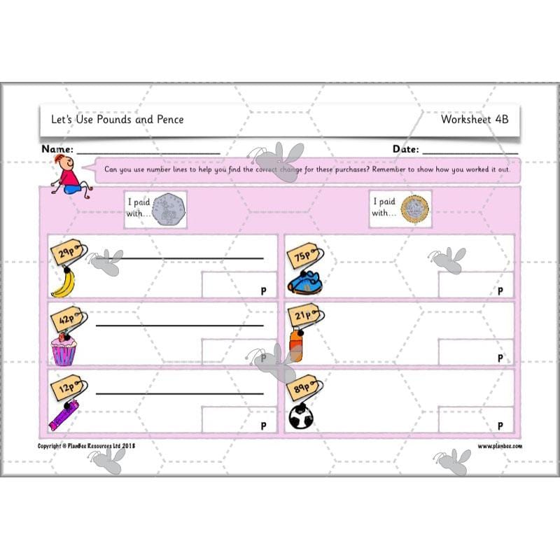 PlanBee Let's Use Pounds and Pence - KS1 Year 2 Maths - Measurement