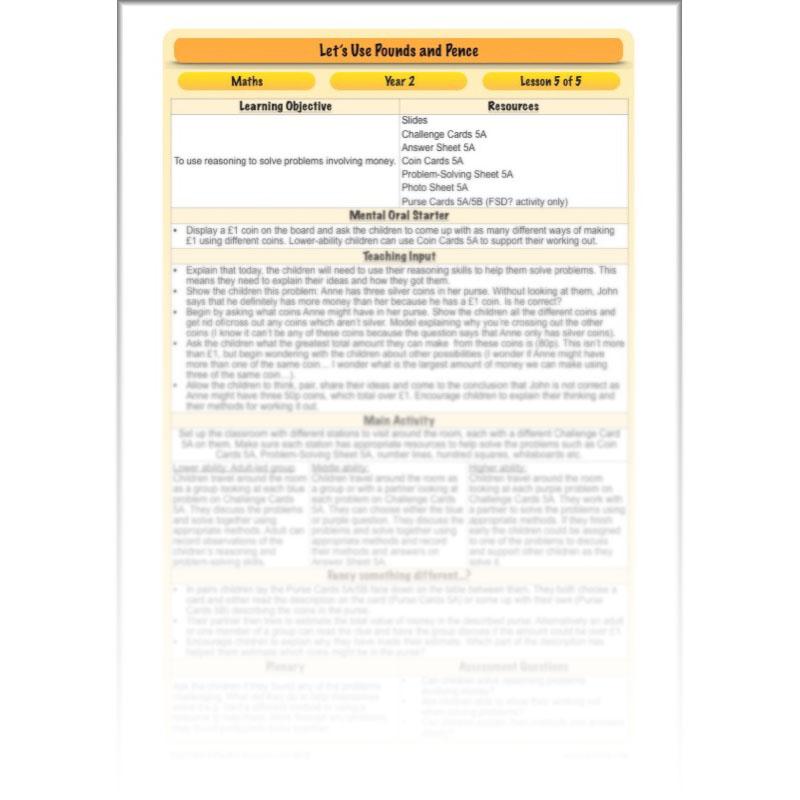 PlanBee Let's Use Pounds and Pence - KS1 Year 2 Maths - Measurement