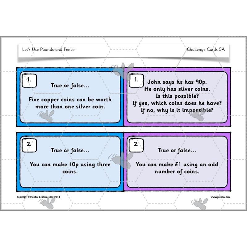 PlanBee Let's Use Pounds and Pence - KS1 Year 2 Maths - Measurement