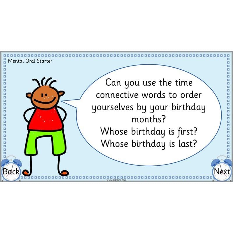 PlanBee Time Language Year 1 Maths lesson | KS1 Maths Plans