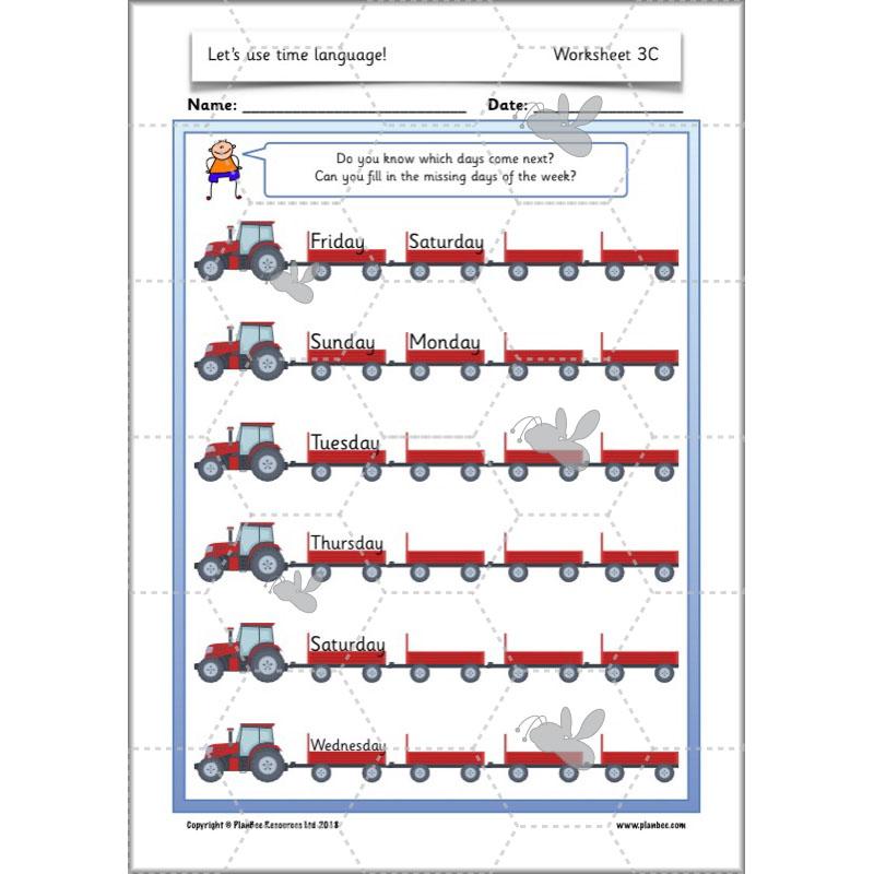 PlanBee Time Language Year 1 Maths lesson | KS1 Maths Plans