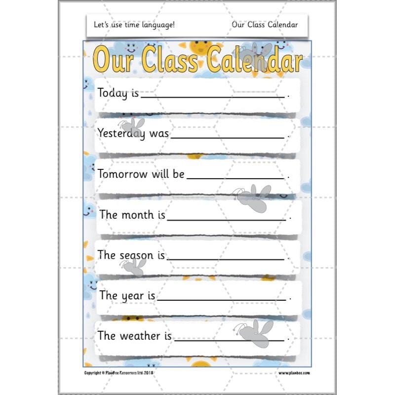 PlanBee Time Language Year 1 Maths lesson | KS1 Maths Plans