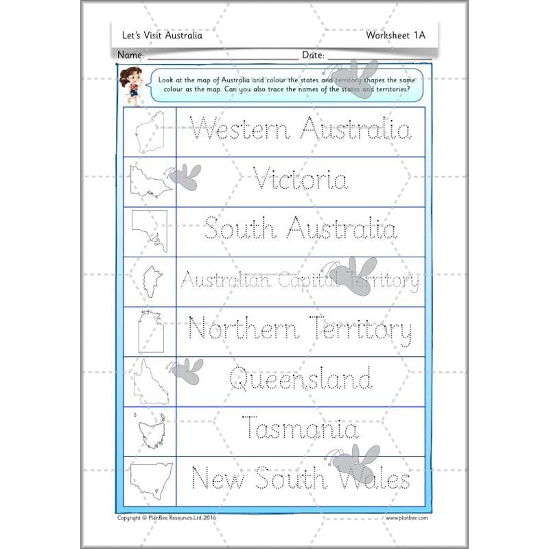 PlanBee Let's visit Australia - KS1 Geography lessons: Year 1 & Year 2