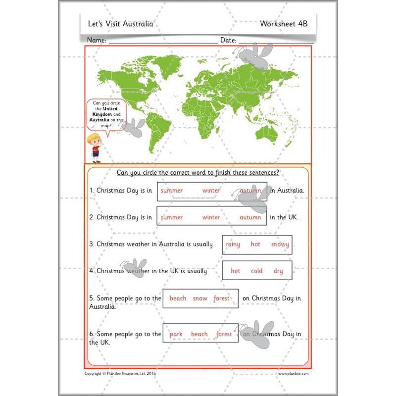 PlanBee Let's visit Australia - KS1 Geography lessons: Year 1 & Year 2