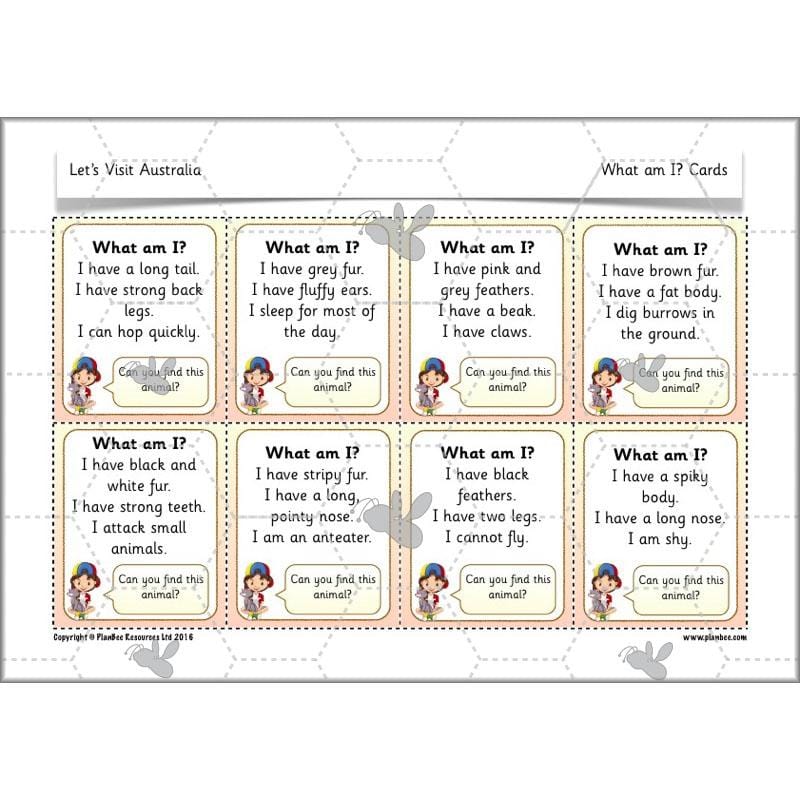 PlanBee Let's visit Australia - KS1 Geography lessons: Year 1 & Year 2