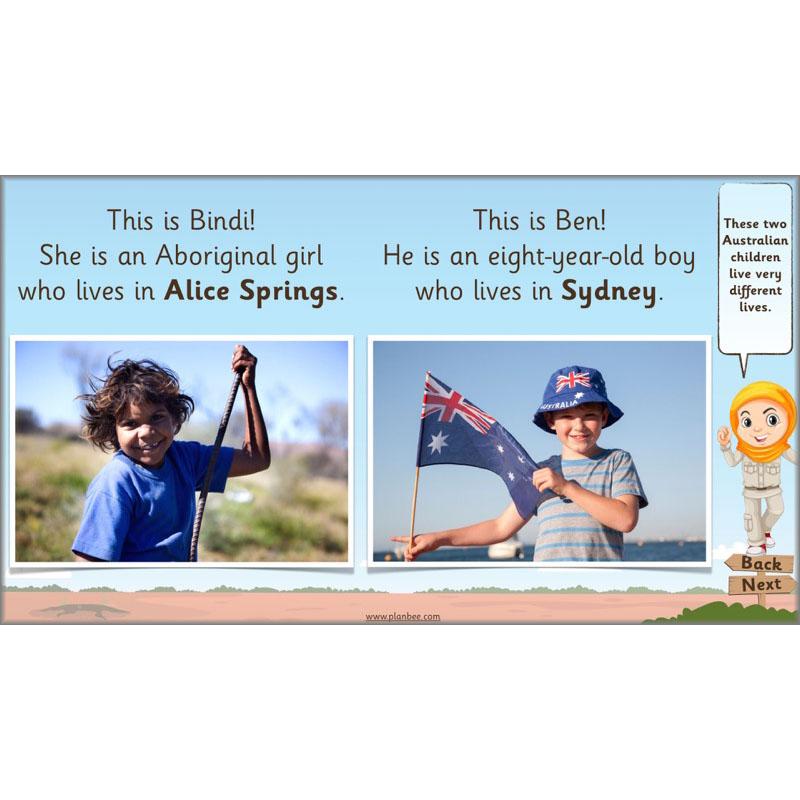 PlanBee Let's visit Australia - KS1 Geography lessons: Year 1 & Year 2