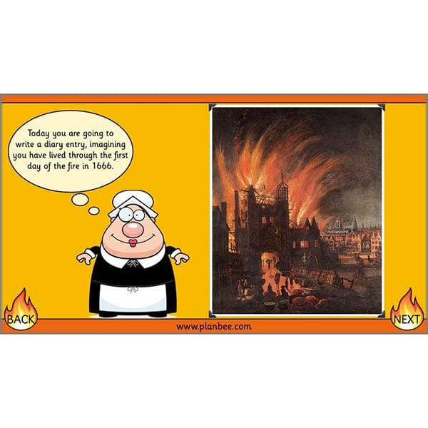 PlanBee Great Fire of London Year 2 Diary Entries Planning by PlanBee