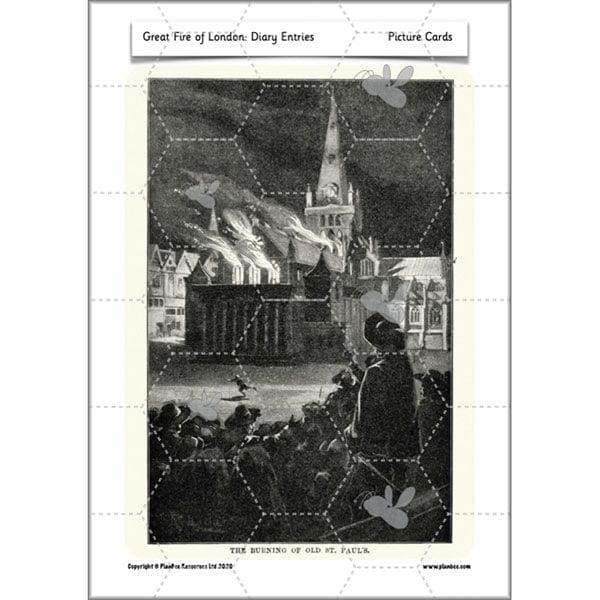 PlanBee Great Fire of London Year 2 Diary Entries Planning by PlanBee
