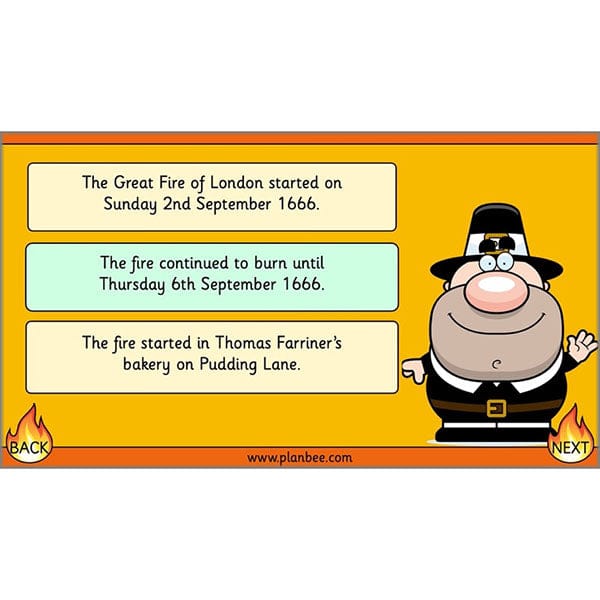 PlanBee Great Fire of London Year 2 Diary Entries Planning by PlanBee