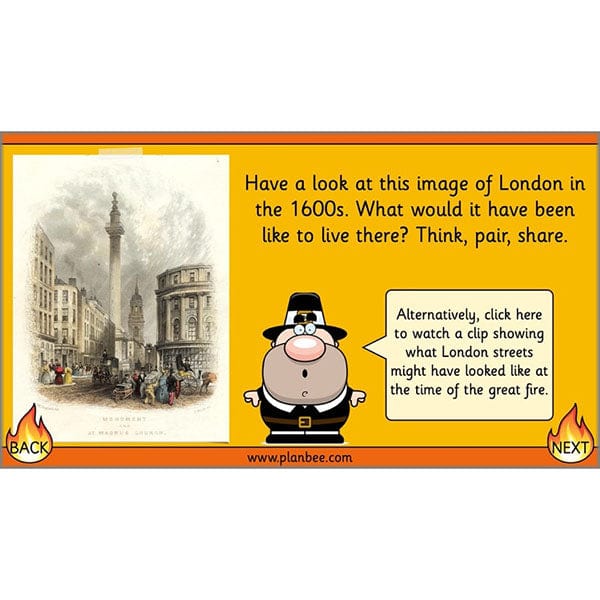 PlanBee Great Fire of London Year 2 Diary Entries Planning by PlanBee