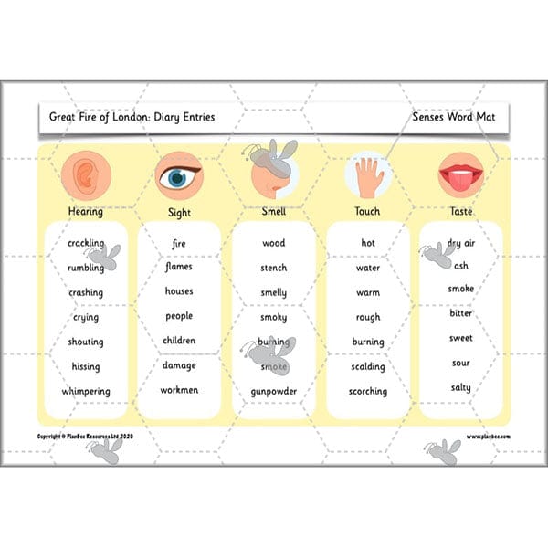 PlanBee Great Fire of London Year 2 Diary Entries Planning by PlanBee