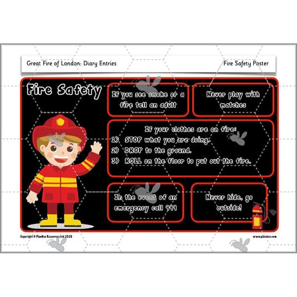 PlanBee Great Fire of London Year 2 Diary Entries Planning by PlanBee