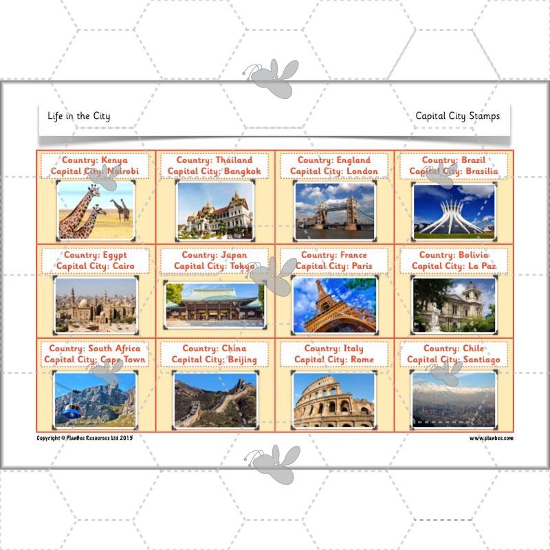 PlanBee Life in the City - Geography lesson resources for KS1
