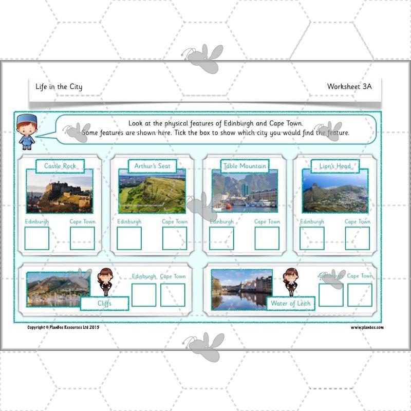 PlanBee Life in the City - Geography lesson resources for KS1