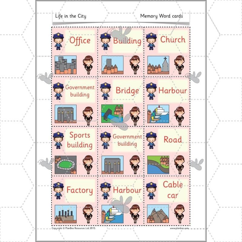 PlanBee Life in the City - Geography lesson resources for KS1
