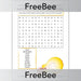 PlanBee Light and Sound Word Search | PlanBee FreeBees