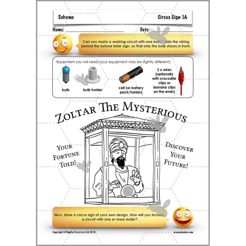 PlanBee Light-Up Signs: Circuits and Structures - KS2 DT Lesson Plans