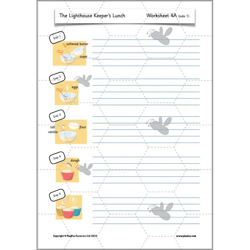 PlanBee The Lighthouse Keeper's Lunch Planning | Year 2 Instructions 