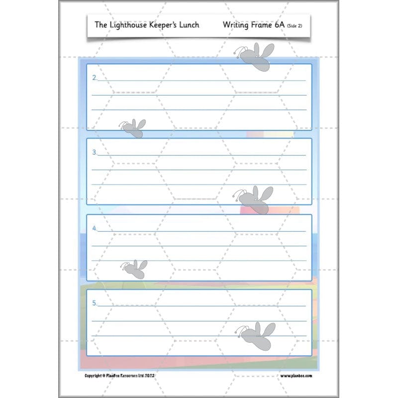 PlanBee The Lighthouse Keeper's Lunch Planning | Year 2 Instructions 