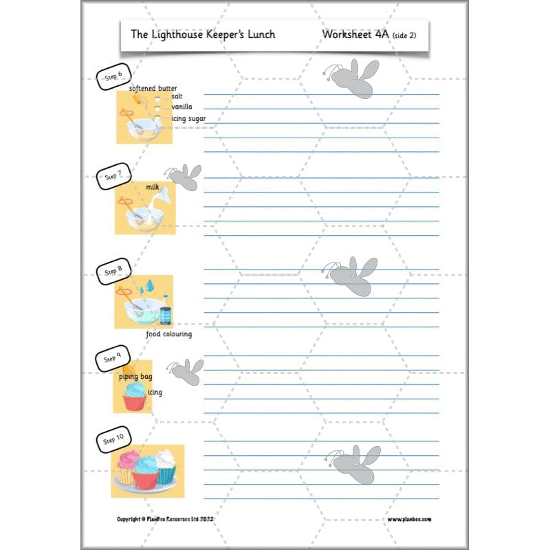 PlanBee The Lighthouse Keeper's Lunch Planning | Year 2 Instructions 