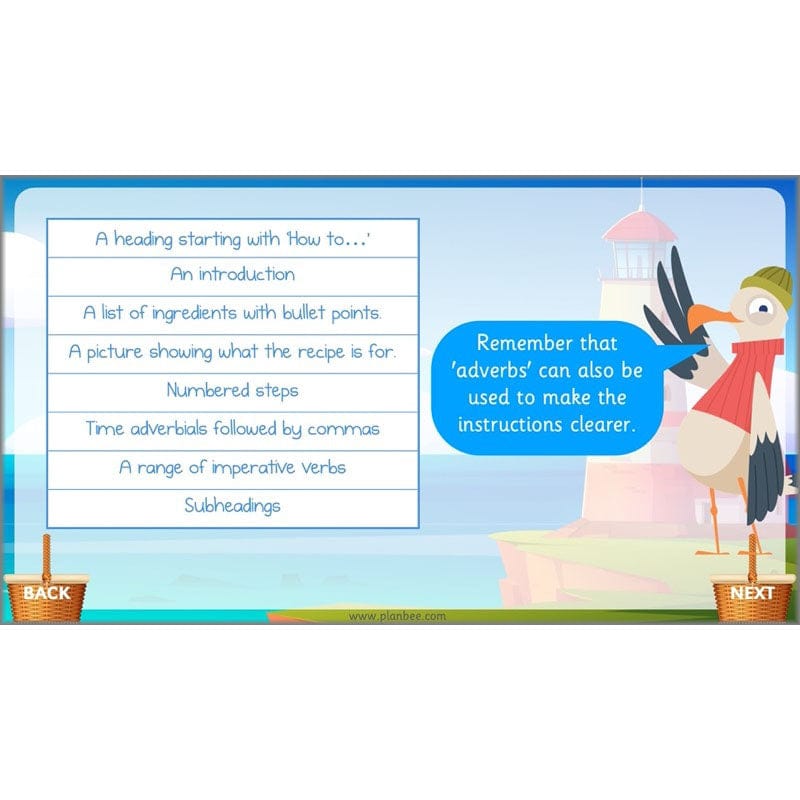 PlanBee The Lighthouse Keeper's Lunch Planning | Year 2 Instructions 