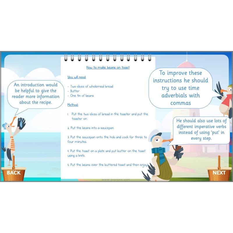 PlanBee The Lighthouse Keeper's Lunch Planning | Year 2 Instructions 