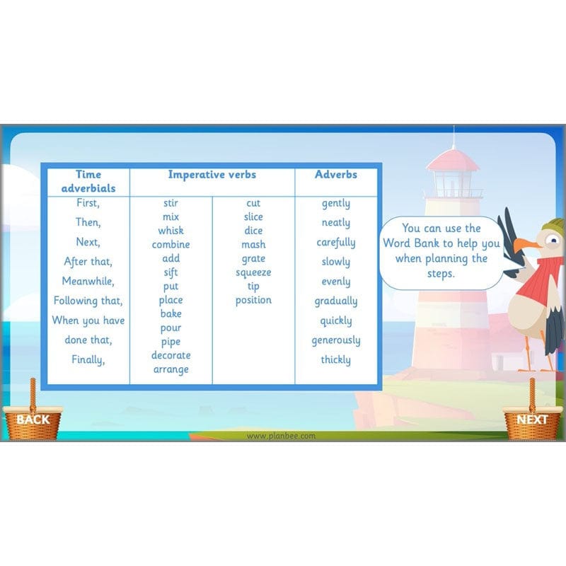 PlanBee The Lighthouse Keeper's Lunch Planning | Year 2 Instructions 