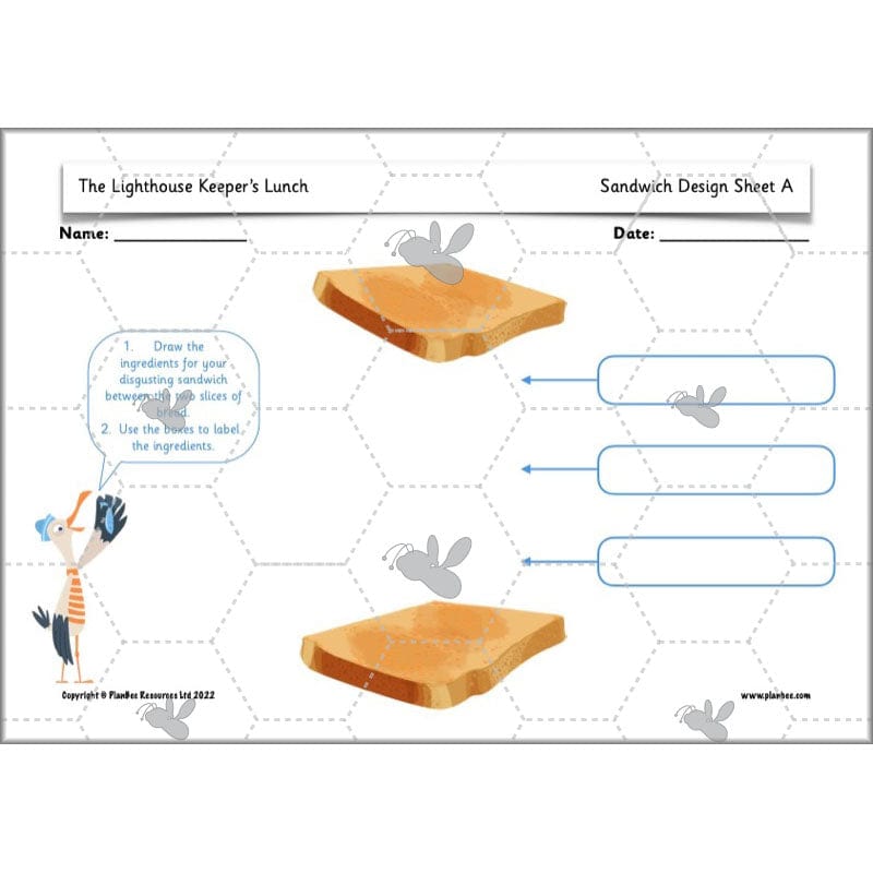 PlanBee The Lighthouse Keeper's Lunch Planning | Year 2 Instructions 