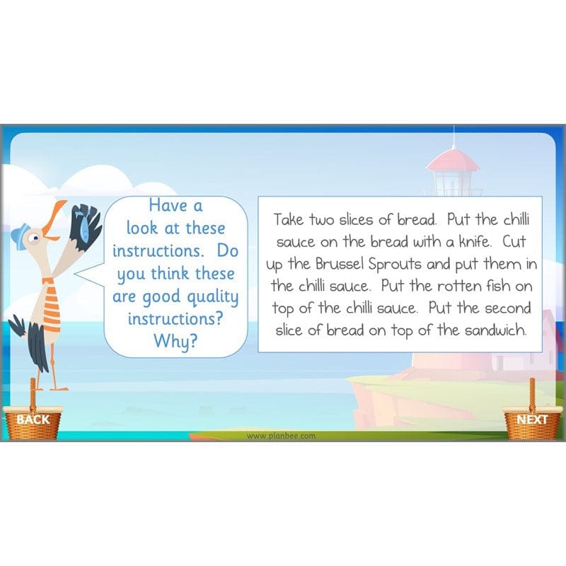 PlanBee The Lighthouse Keeper's Lunch Planning | Year 2 Instructions 