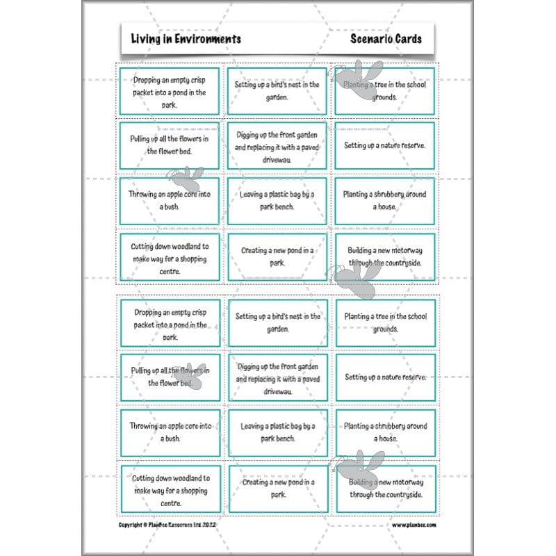PlanBee Living Things and their Habitats Year 4 Science Lessons