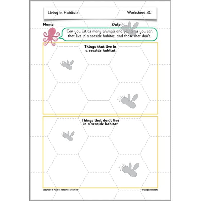 PlanBee Living Things and their Habitats Year 2 Science by PlanBee