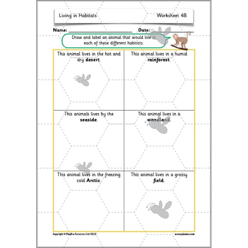 PlanBee Living Things and their Habitats Year 2 Science by PlanBee