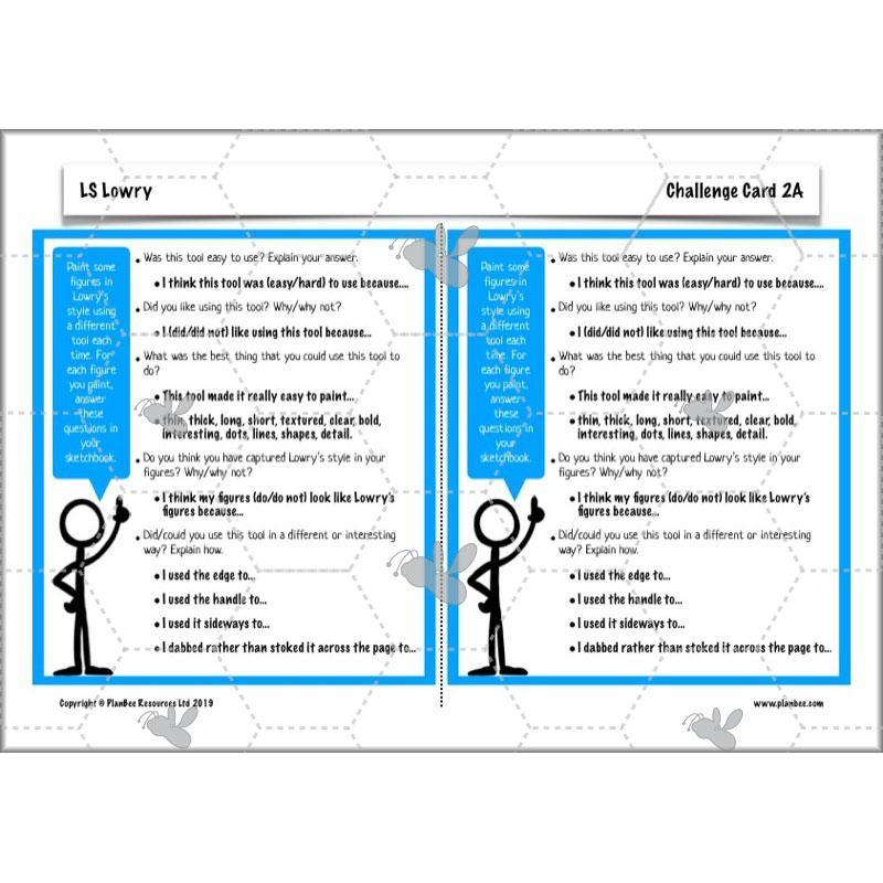 PlanBee LS Lowry KS2 - Year 3/4 Art Planning by PlanBee
