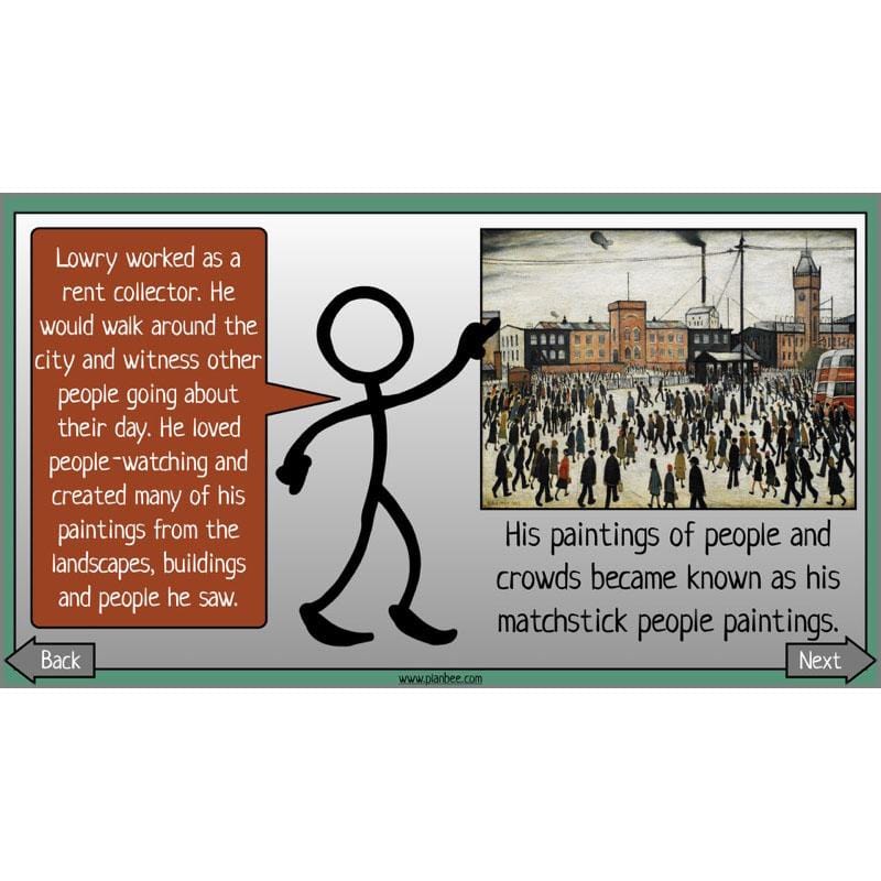 PlanBee LS Lowry KS2 - Year 3/4 Art Planning by PlanBee