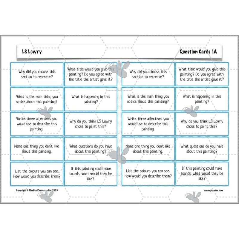 PlanBee LS Lowry KS2 - Year 3/4 Art Planning by PlanBee
