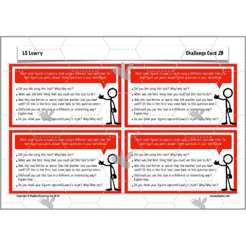 PlanBee LS Lowry KS2 - Year 3/4 Art Planning by PlanBee