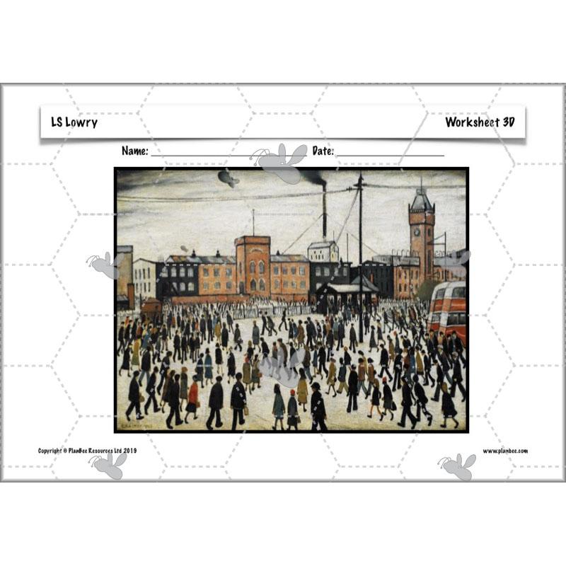 PlanBee LS Lowry KS2 - Year 3/4 Art Planning by PlanBee