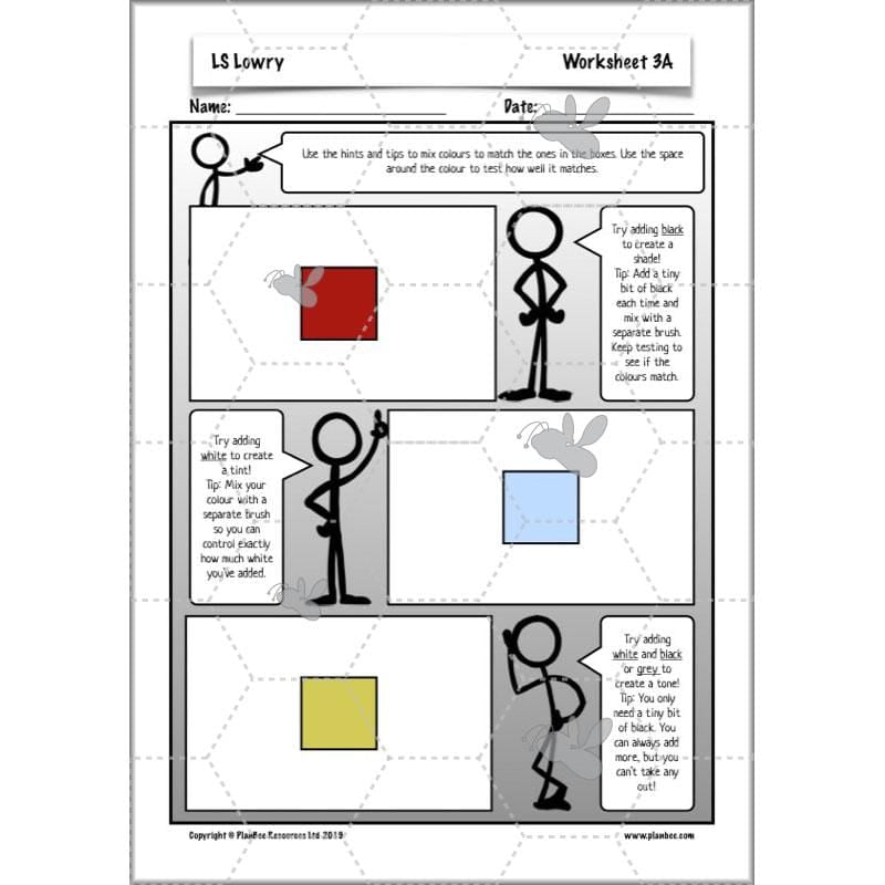 PlanBee LS Lowry KS2 - Year 3/4 Art Planning by PlanBee