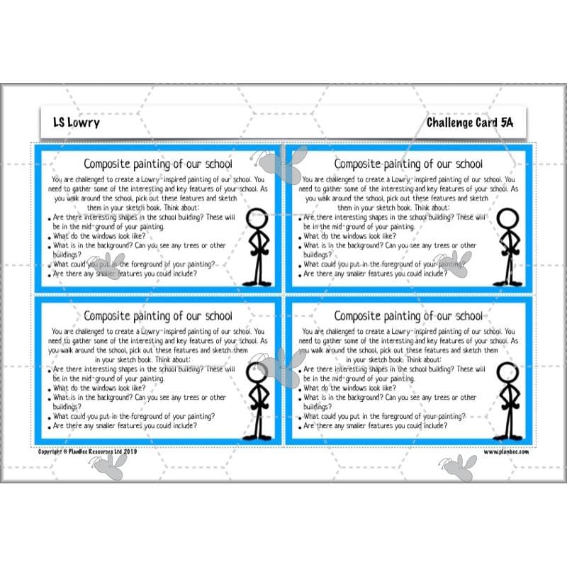 PlanBee LS Lowry KS2 - Year 3/4 Art Planning by PlanBee