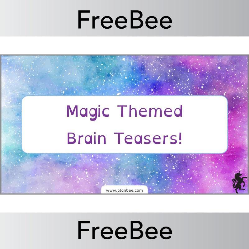 PlanBee Free Magic Brain Teasers by PlanBee