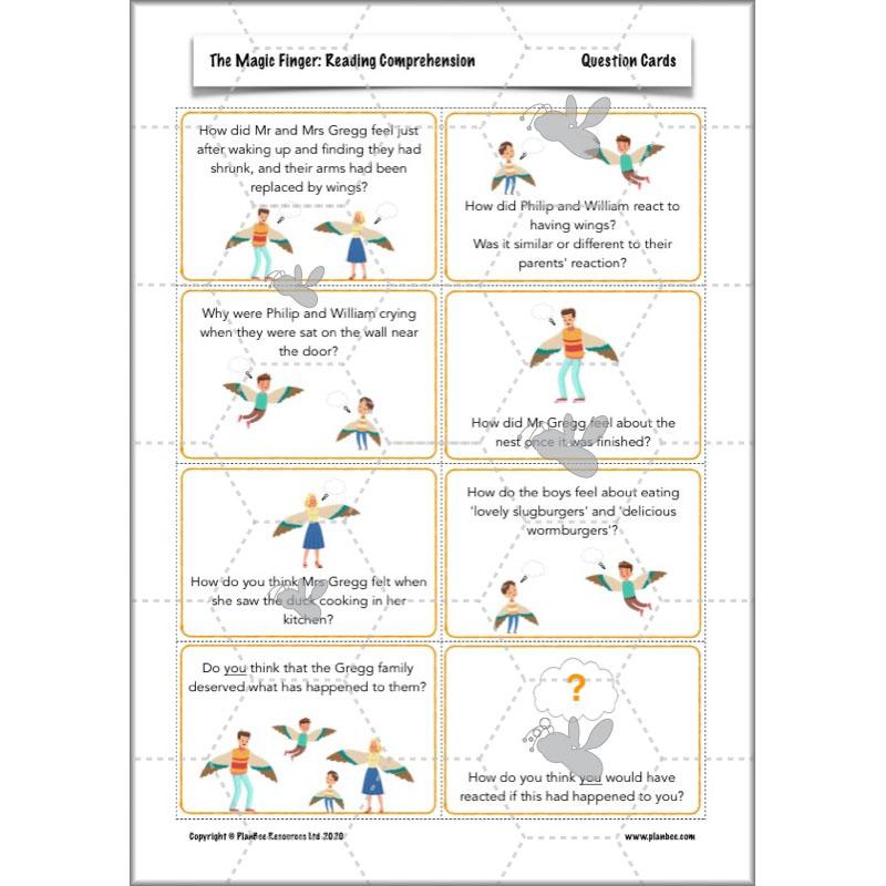PlanBee The Magic Finger Lesson Plans Year 4 Reading Comprehension