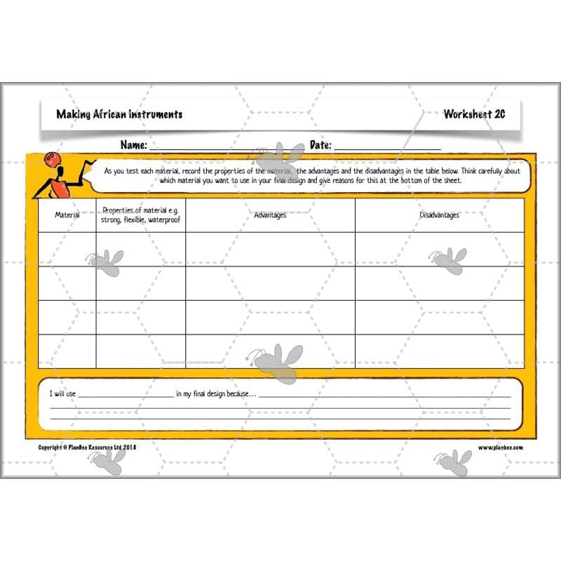 PlanBee Making Musical Instruments: African KS2 DT Lessons | PlanBee