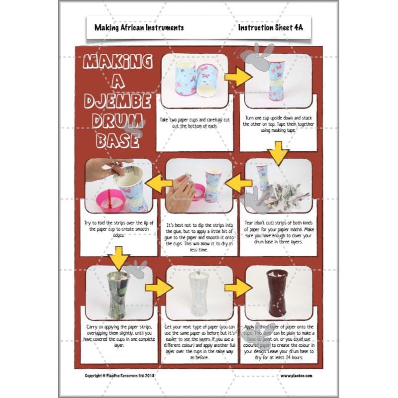 PlanBee Making Musical Instruments: African KS2 DT Lessons | PlanBee